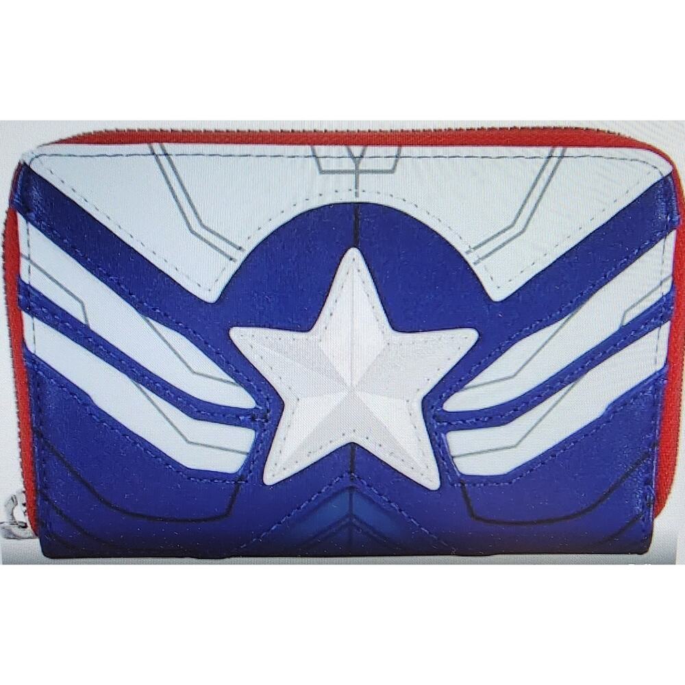 Loungefly Marvel Falcon splay zip around wallet
